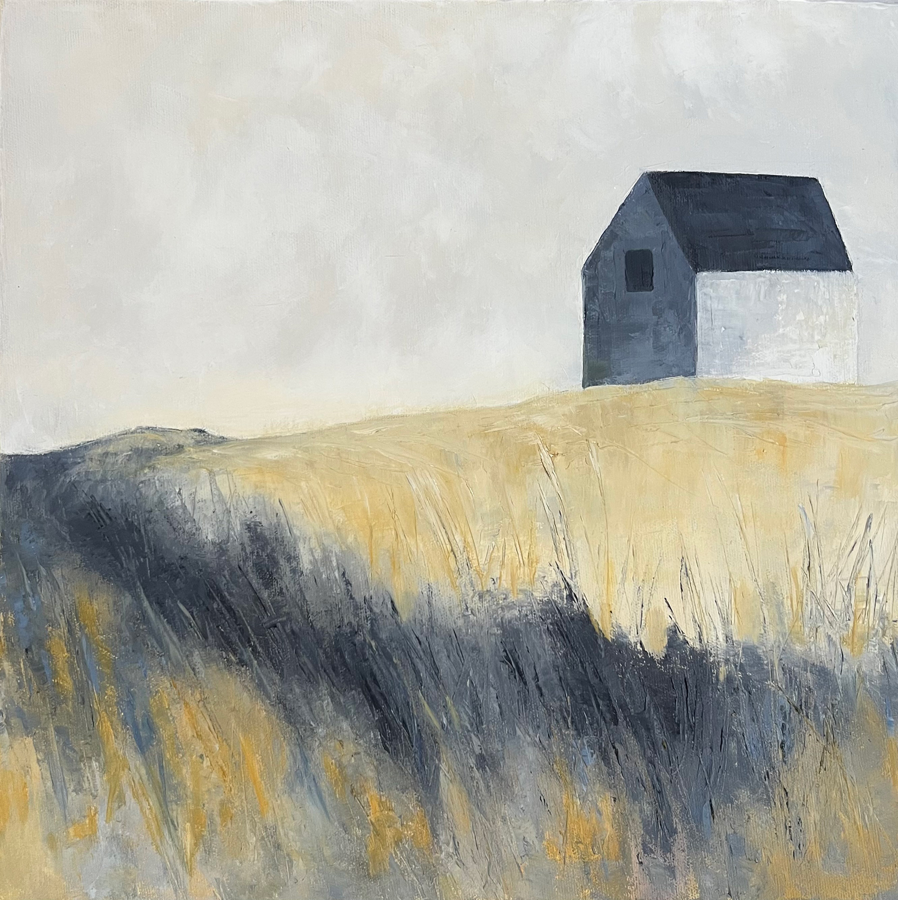 Little House On The Hill by Lisa Farnsworth, Oil on canvas