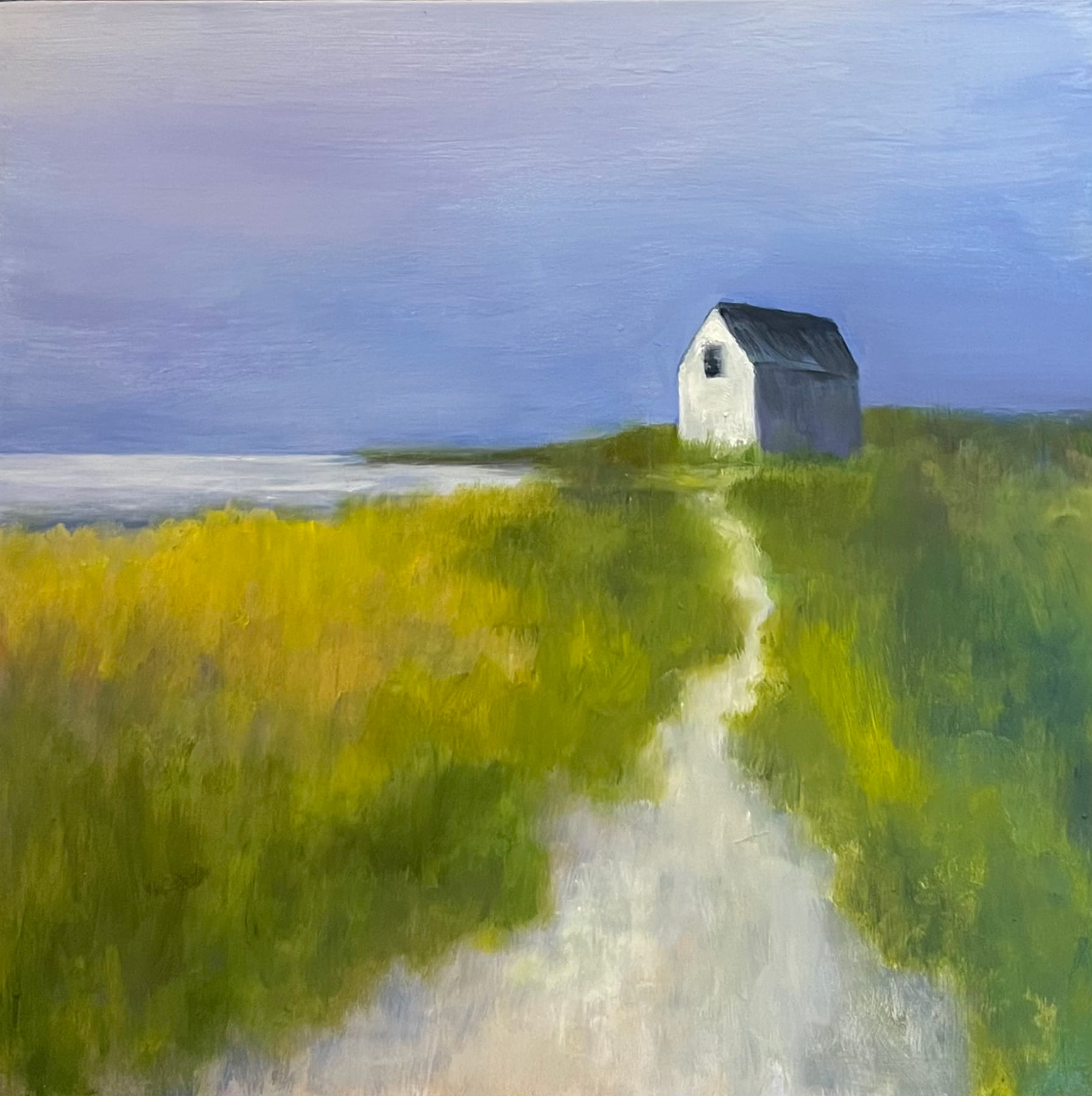 House On The Path by Lisa Farnsworth, Oil on panel