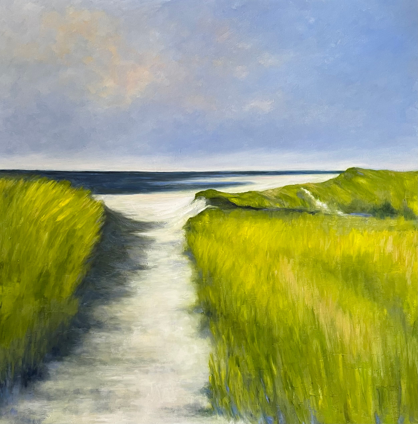 Shadows On The Path by Lisa Farnsworth, Oil on canvas