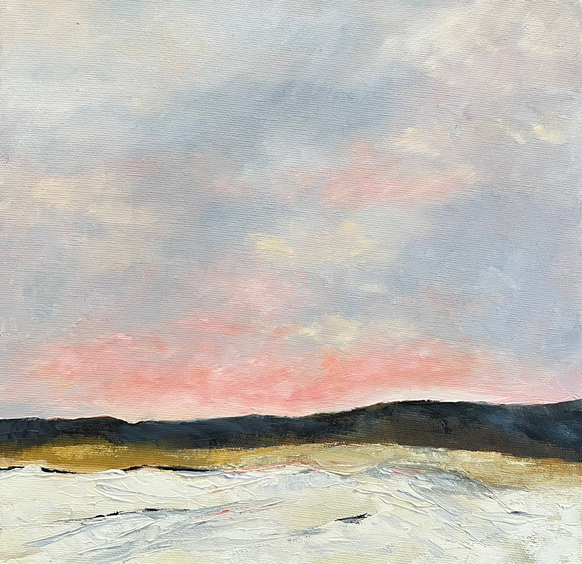 Sunset At The Breach by Lisa Farnsworth, Oil on canvas
