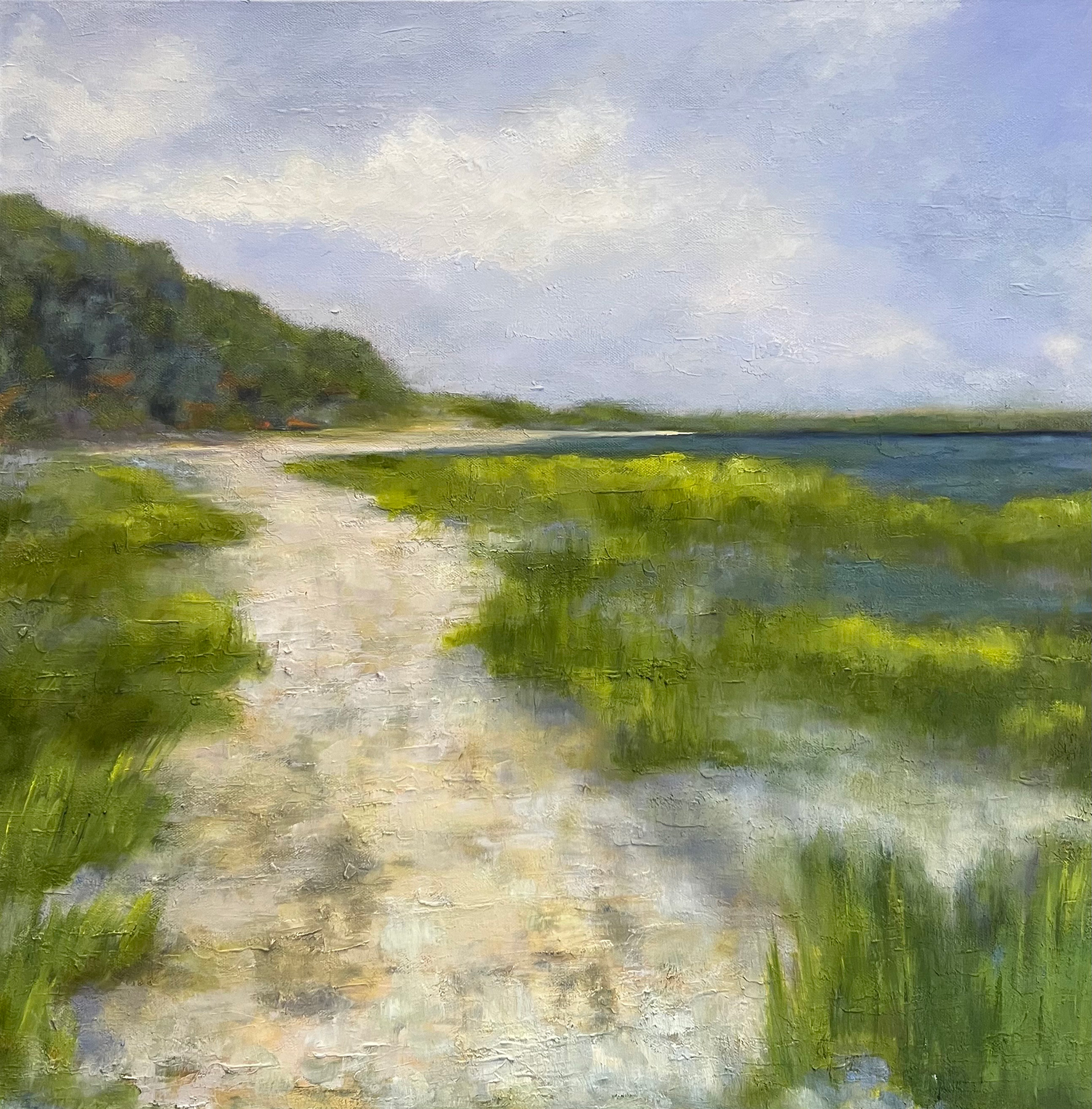 The Walk Near Tim's Bridge by Lisa Farnsworth, Oil on canvas