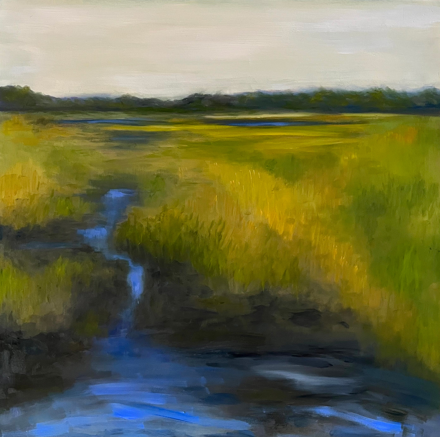 Mud Play by Lisa Farnsworth, Oil on panel