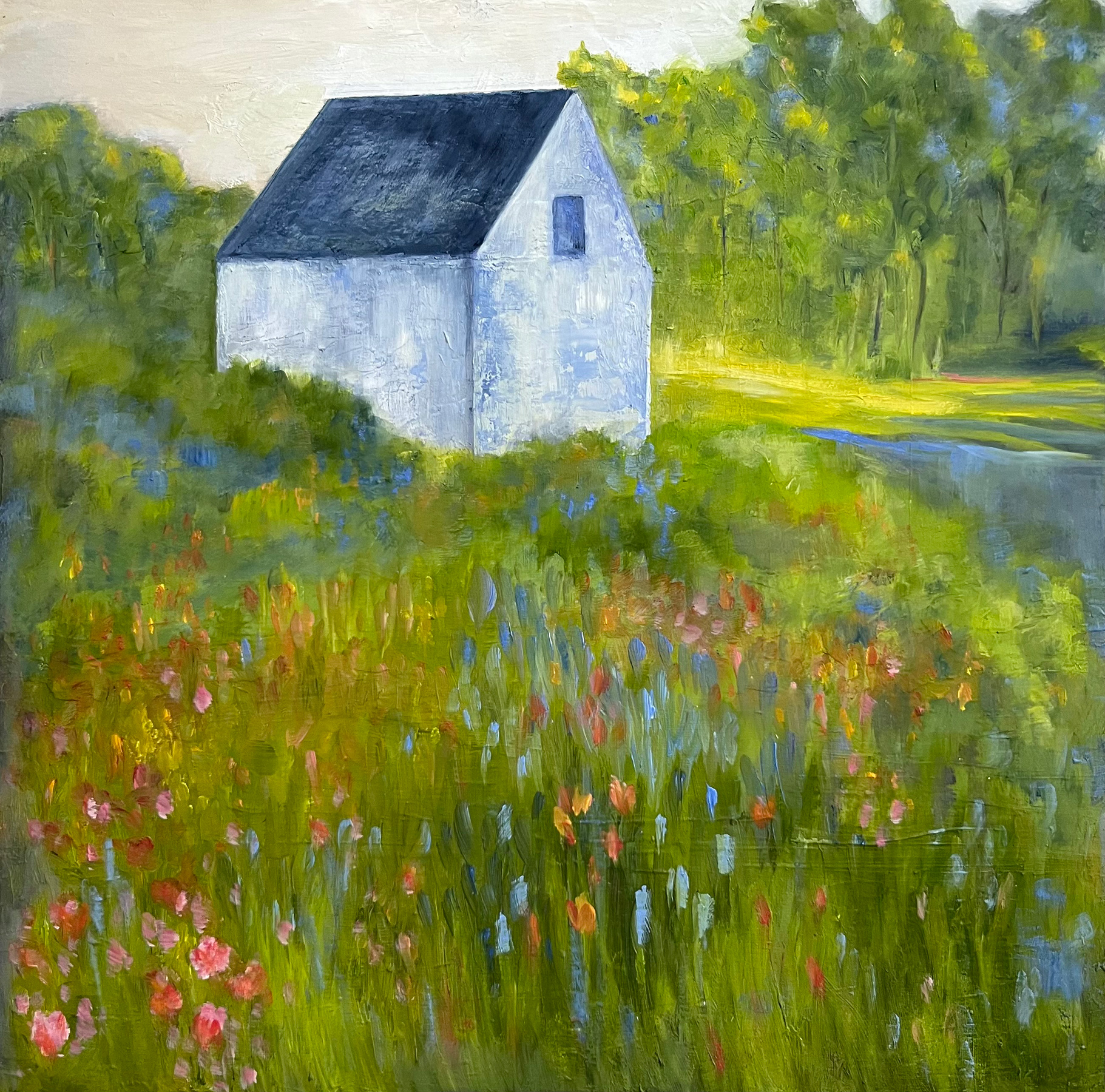 The Happy House by Lisa Farnsworth, Oil on panel